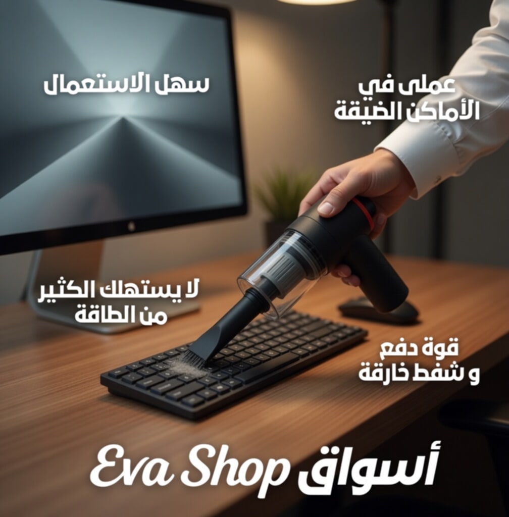 مكنسة كهربائية محمولة 4 في 1