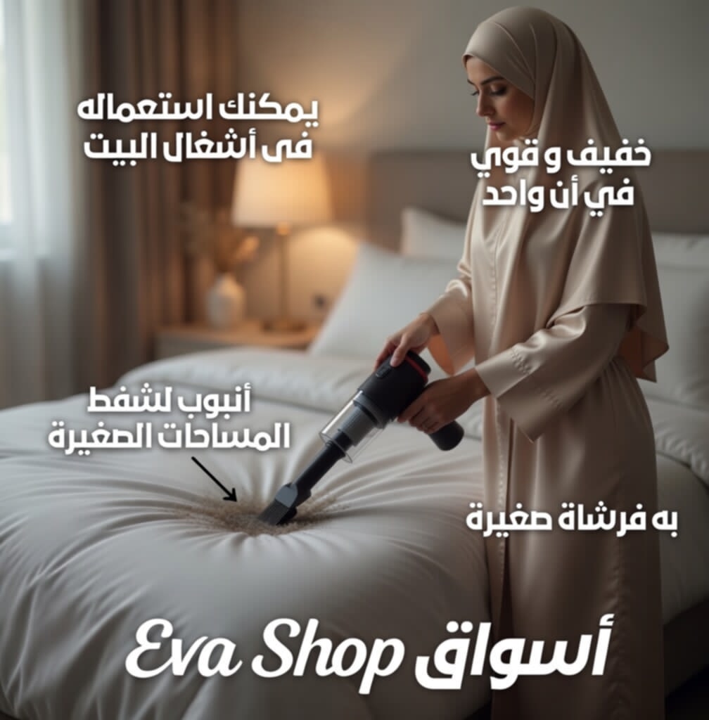 مكنسة كهربائية محمولة 4 في 1